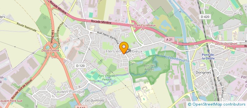 localisation de l'entreprise SCI JNL - 4 RUE DES FUSILLES  DOUAI