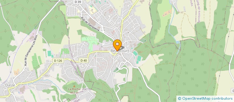 localisation de l'entreprise SCI JNL à BEAUCOURT