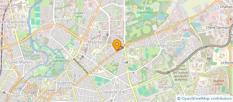 localisation de l'entreprise SCI JNMJB  RENNES
