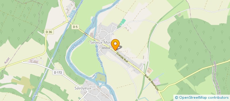 localisation de l'entreprise SCI JNPJ  SEVEUX-MOTEY