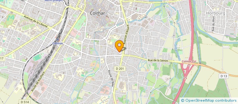 localisation de l'entreprise SCI JNPJ  COLMAR