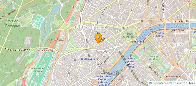 localisation de l'entreprise SCI JNR PAUL DOUMER  PARIS