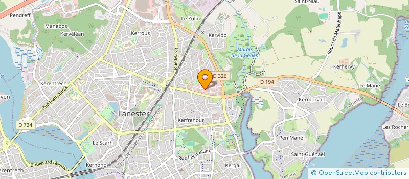 localisation de l'entreprise SCI JNS  LANESTER