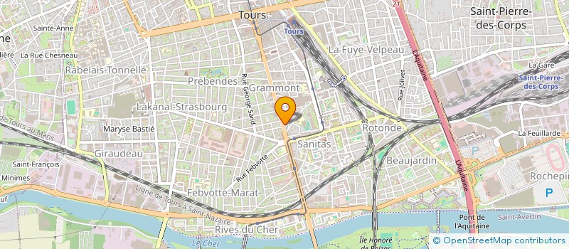 localisation de l'entreprise SCI JNV  TOURS