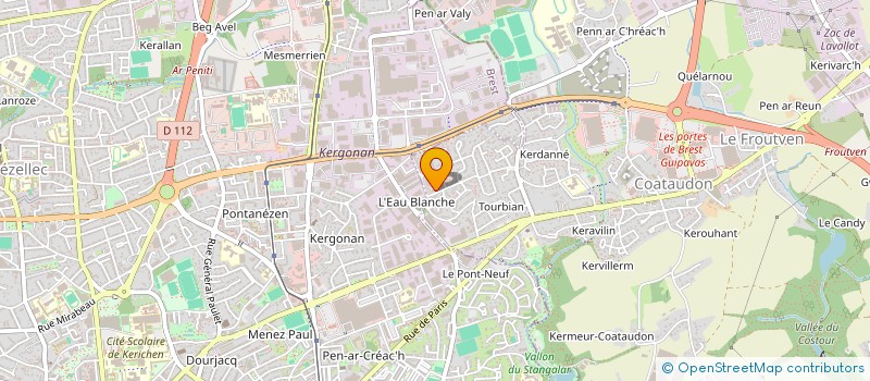 localisation de l'entreprise SCI JNVF  GUIPAVAS