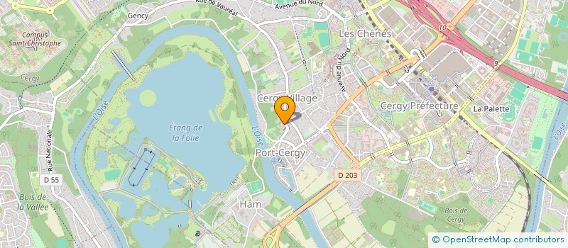 localisation de l'entreprise SCI JNW  CERGY