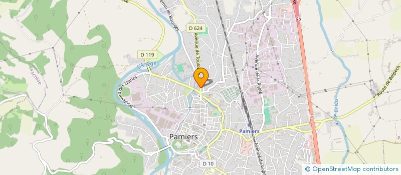 localisation de l'entreprise SCI JO 28 à PAMIERS