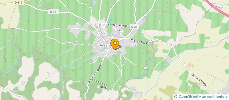 localisation de l'entreprise SCI JO  ARZENS