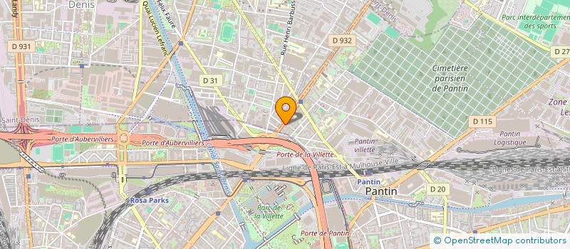 localisation de l'entreprise SCI JO-AN  PANTIN