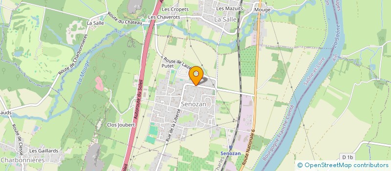 localisation de l'entreprise SCI JO BA  SENOZAN