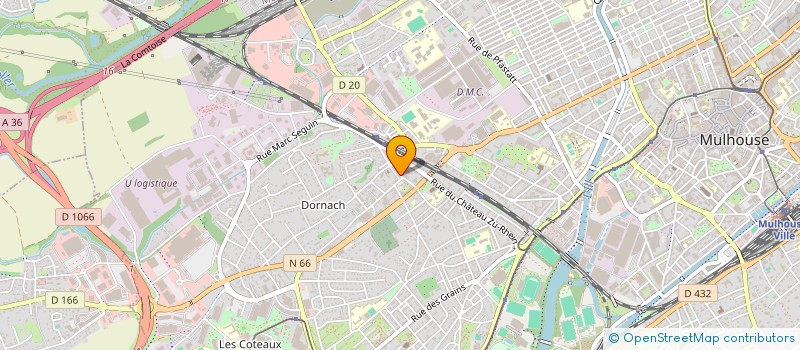 localisation de l'entreprise SCI JO.JU.  MULHOUSE