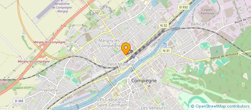 localisation de l'entreprise SCI JO&JU  MARGNY-LES-COMPIEGNE