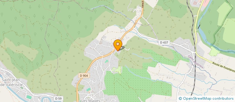 localisation de l'entreprise SCI JO MA  LES MAGES