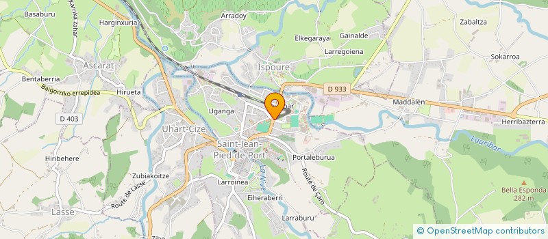 localisation de l'entreprise SCI JOA  SAINT-JEAN-PIED-DE-PORT