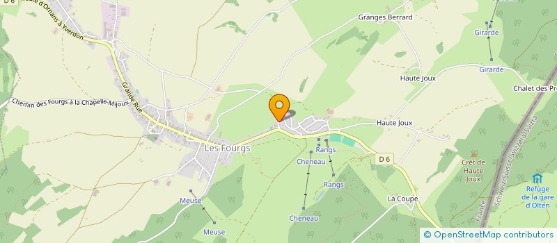 localisation de l'entreprise SCI JOAB IMMO  LES FOURGS