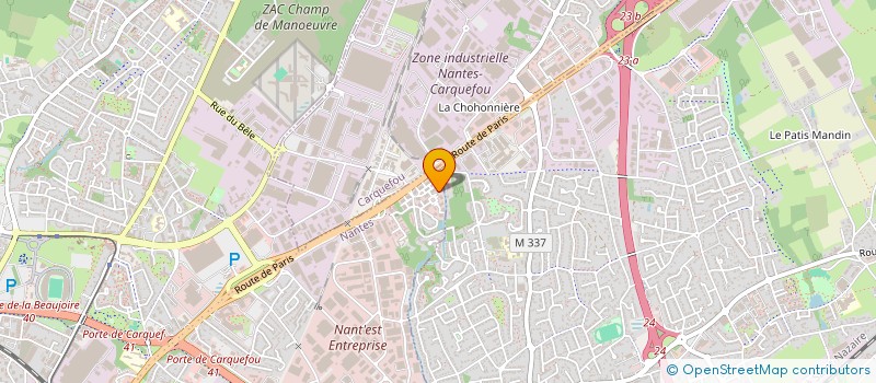 localisation de l'entreprise SCI JOALLAND à NANTES
