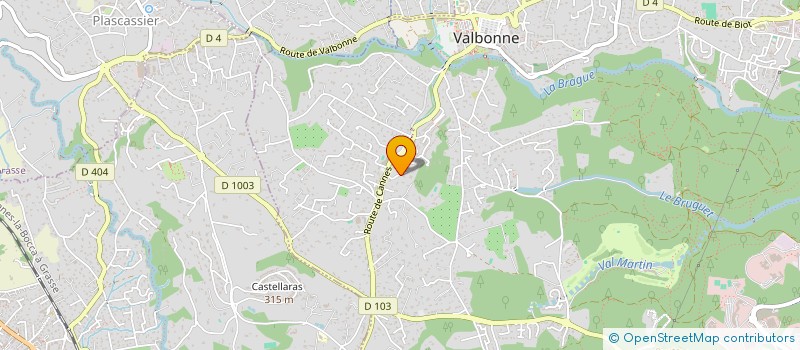 localisation de l'entreprise SCI JOAN  VALBONNE