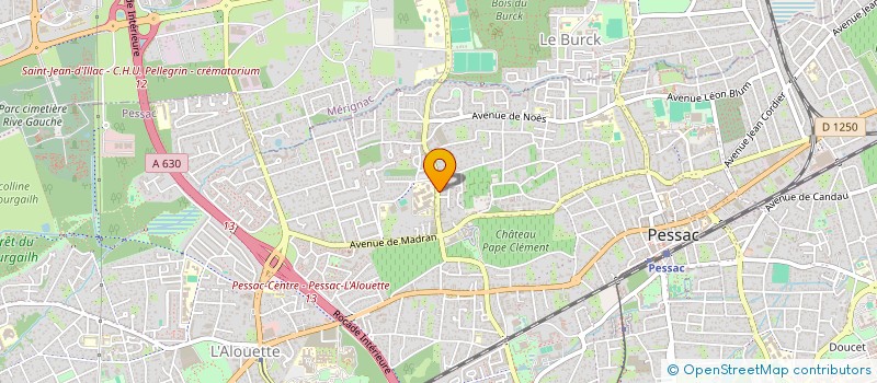 localisation de l'entreprise SCI JOAN  PESSAC