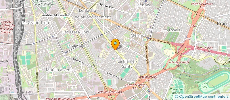 localisation de l'entreprise SCI JOANNY  LYON