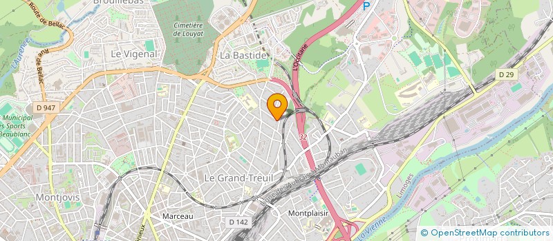 localisation de l'entreprise SCI JOARAX 1 à LIMOGES