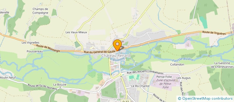 localisation de l'entreprise SCI JOAX à CHATEAU-RENARD