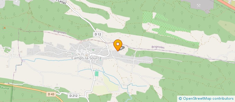 localisation de l'entreprise SCI JOAZEN  CAMPS-LA-SOURCE