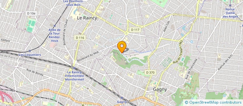 localisation de l'entreprise SCI JOB  GAGNY