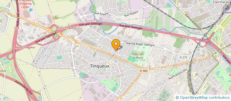 localisation de l'entreprise SCI JOB  TINQUEUX