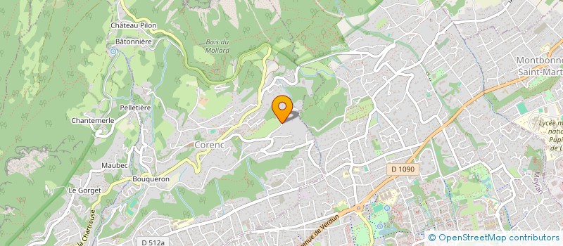 localisation de l'entreprise SCI JOB  CORENC