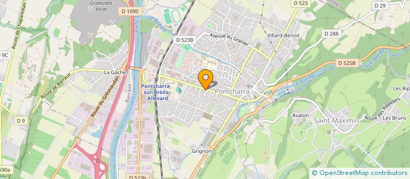 localisation de l'entreprise SCI JOB II  PONTCHARRA