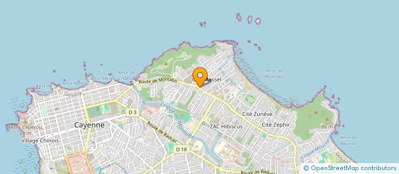 localisation de l'entreprise SCI JOB INTERIM  CAYENNE