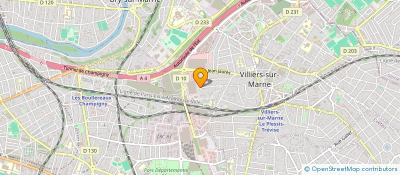 localisation de l'entreprise SCI JOBAMIMA à VILLIERS-SUR-MARNE