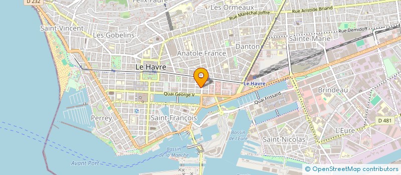 localisation de l'entreprise SCI JOBI  LE HAVRE