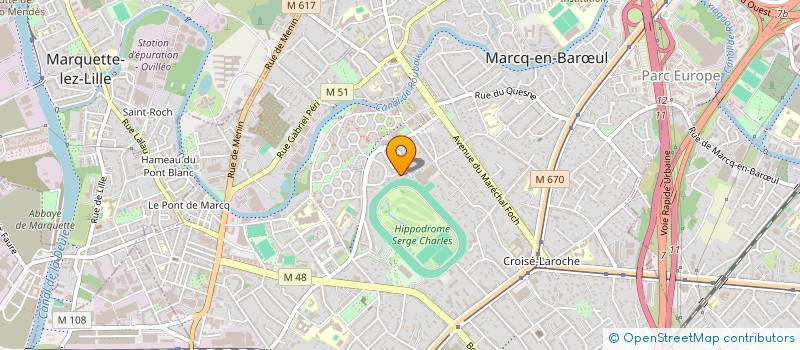 localisation de l'entreprise SCI JOBIMA à MARCQ-EN-BARŒUL