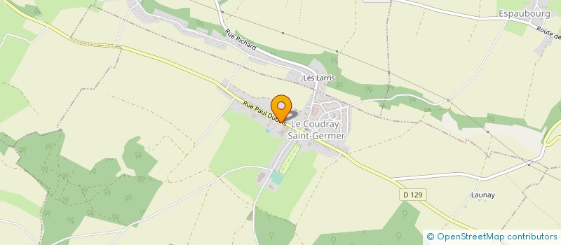 localisation de l'entreprise SCI JOBIN IMMOBILIER  LE COUDRAY-SAINT-GERMER