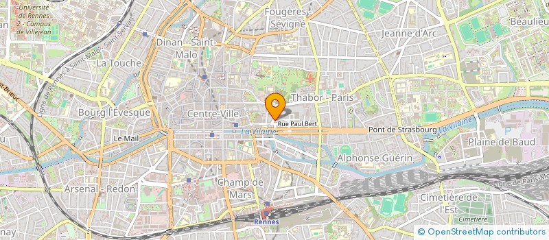 localisation de l'entreprise SCI JOBO  SAULNIERES