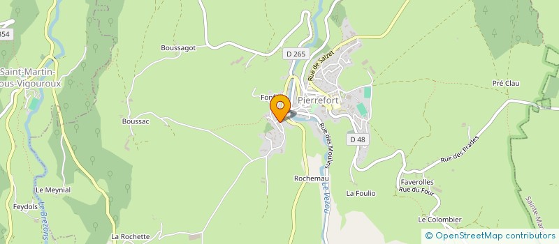 localisation de l'entreprise SCI JOBRI à PIERREFORT