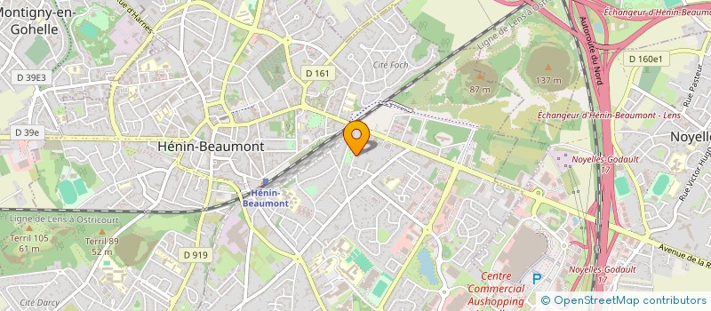 localisation de l'entreprise SCI JOBRI à HENIN-BEAUMONT