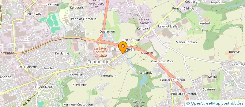 localisation de l'entreprise SCI JOBS FAMILY  GUIPAVAS