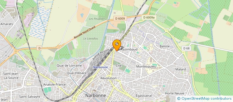 localisation de l'entreprise SCI JOC à NARBONNE