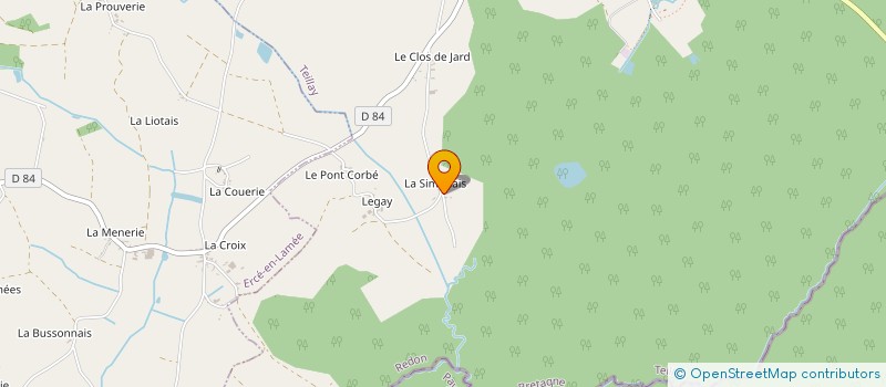 localisation de l'entreprise SCI JOCA 35  TEILLAY