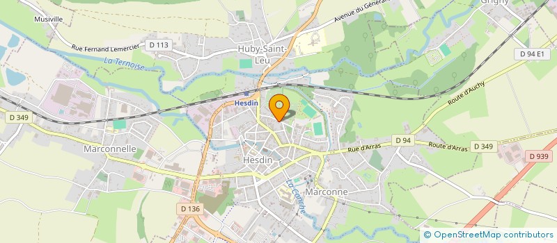 localisation de l'entreprise SCI JOCAR  HESDIN