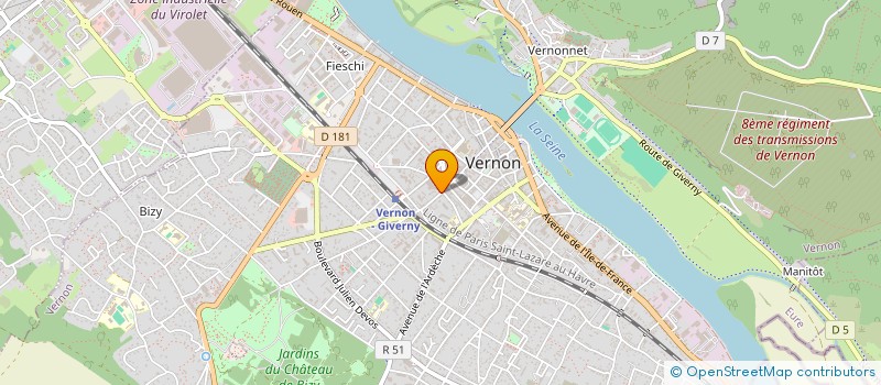 localisation de l'entreprise SCI JOCE27  VERNON