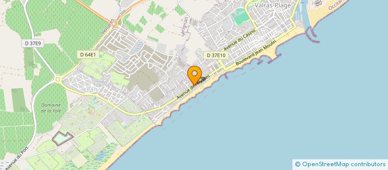 localisation de l'entreprise SCI JOCEFE  VALRAS-PLAGE