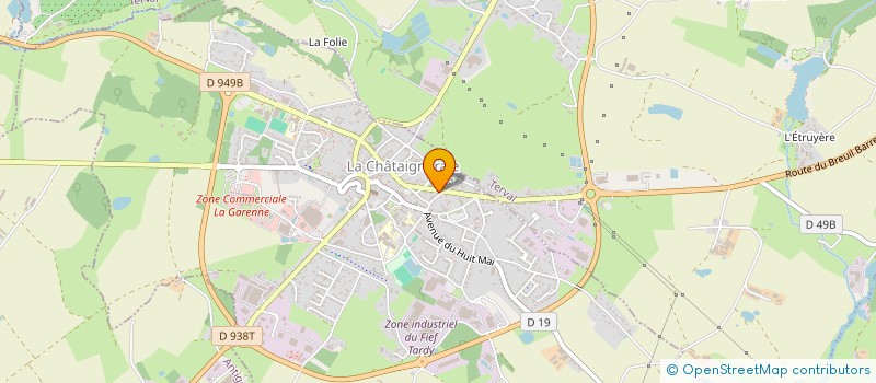 localisation de l'entreprise SCI JOCEGUI  LA CHATAIGNERAIE