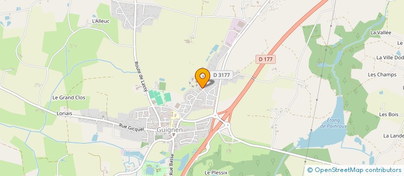 localisation de l'entreprise SCI JOCELYN BENJAMIN  GUIGNEN