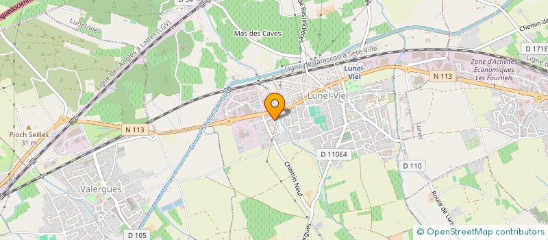 localisation de l'entreprise SCI JOCELYNE  LUNEL-VIEL