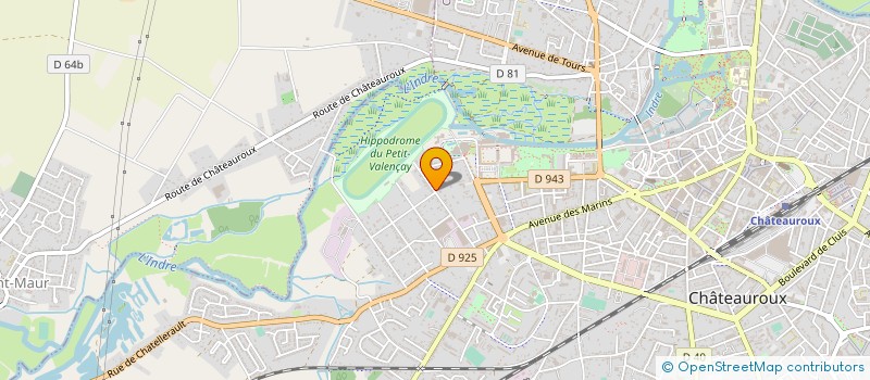 localisation de l'entreprise SCI JOCHAVIER  CHATEAUROUX