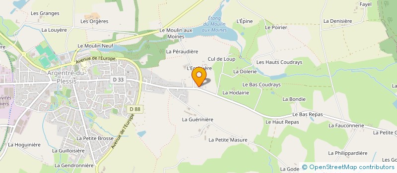 localisation de l'entreprise SCI JOCOBUERE  ARGENTRE-DU-PLESSIS