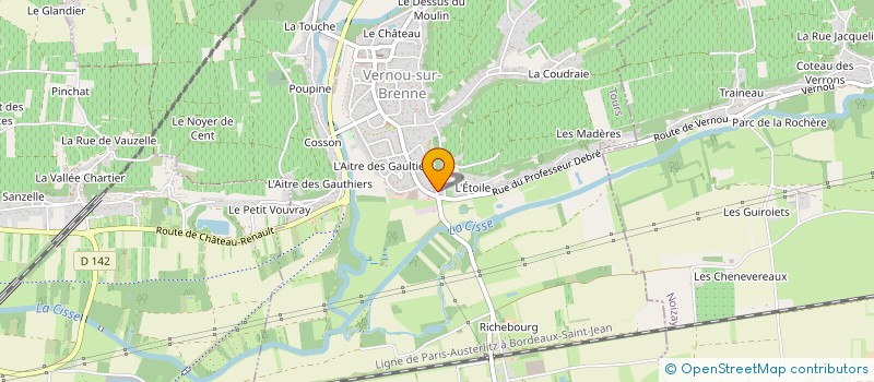 localisation de l'entreprise SCI JOD à VERNOU-SUR-BRENNE